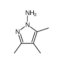 3,4,5-trimethylpyrazol-1-amine结构式