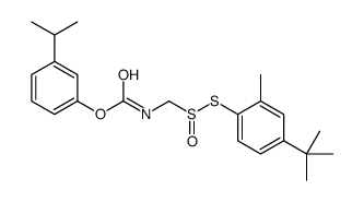 CARBAMIC ACID, (((4-((1,1-DIMETHYLETHYL)-2-METHYLPHENYL)THIO)SULFINYL) METHYL)-,结构式