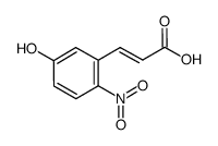 3-(5-hydroxy-2-nitrophenyl)acrylic acid结构式