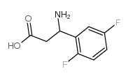 3-氨基-3-(2,5-二氟苯基)-丙酸结构式