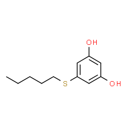 Resorcinol, 5-(amylmercapto)- (4CI)结构式