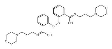 N-(3-morpholin-4-ylpropyl)-2-[[2-(3-morpholin-4-ylpropylcarbamoyl)phenyl]disulfanyl]benzamide结构式