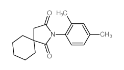 2-Azaspiro[4.5]decane-1,3-dione,2-(2,4-dimethylphenyl)-结构式