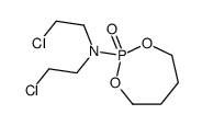 N,N-bis(2-chloroethyl)-2-oxo-1,3,2λ5-dioxaphosphepan-2-amine结构式