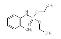 N-diethoxyphosphoryl-2-methyl-aniline structure