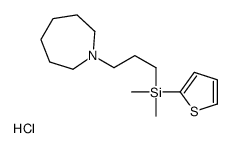 3-(azepan-1-ium-1-yl)propyl-dimethyl-thiophen-2-ylsilane,chloride结构式