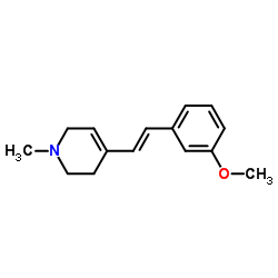 Pyridine, 1,2,3,6-tetrahydro-4-[2-(3-methoxyphenyl)ethenyl]-1-methyl-, (E)- (9CI)结构式