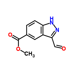 Methyl 3-formyl-1H-indazole-5-carboxylate Structure