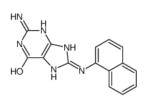 N-(guanin-8-yl)-1-naphthylamine Structure