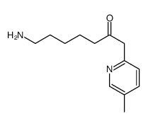 2-Heptanone,7-amino-1-(5-methyl-2-pyridyl)-(8CI)结构式