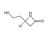 (4R)-4-(2-hydroxyethyl)-2-azetidinone结构式