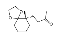 2-Butanone,4-[(6S)-6-methyl-1,4-dioxaspiro[4.5]dec-6-yl]-(9CI) structure