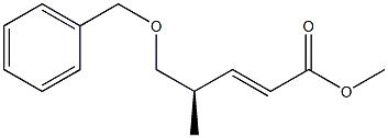 (R,E)-Methyl 5-(benzyloxy)-4-Methylpent-2-enoate Structure