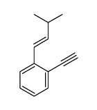 1-ethynyl-2-(3-methylbut-1-enyl)benzene结构式