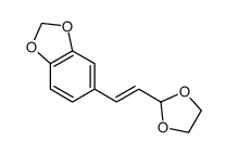 5-[2-(1,3-dioxolan-2-yl)ethenyl]-1,3-benzodioxole Structure