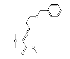 methyl 6-phenylmethoxy-2-trimethylsilylhexa-2,3-dienoate结构式