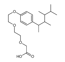 2-[2-[2-[4-(3,4,5-trimethylhexan-2-yl)phenoxy]ethoxy]ethoxy]acetic acid结构式