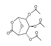 2,3,4-tri-O-acetyl-β-D-glucopyranurono-6,1-lactone结构式