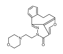 5-Oxa-1,2-diazadibenz(cd,f)azulen-3(2H)-one, 6,7-dihydro-2-(2-(4-morph olinyl)ethyl)- structure