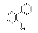2-Hydroxymethyl-3-phenylpyrazine结构式