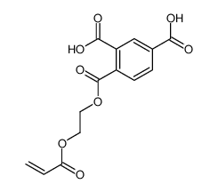 4-(2-prop-2-enoyloxyethoxycarbonyl)benzene-1,3-dicarboxylic acid Structure