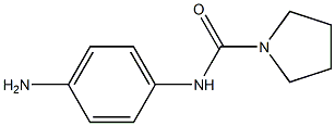 N-(4-aminophenyl)-1-Pyrrolidinecarboxamide结构式