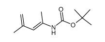 E-(1,3-dimethylbuta-1,3-dienyl)carbamic acid tert-butyl ester结构式