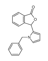 3-(1-benzyl-1H-pyrrol-2-yl)isobenzofuran-1(3H)-one结构式