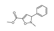 methyl 2-methyl-3-phenyl-3H-1,2-oxazole-5-carboxylate结构式