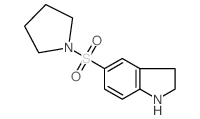 5-(吡咯烷基-1-磺酰基)吲哚烷结构式