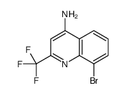 8-bromo-2-(trifluoromethyl)quinolin-4-amine Structure