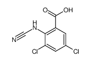 3,5-Dichlor-2-cyanoaminobenzoesaeure Structure