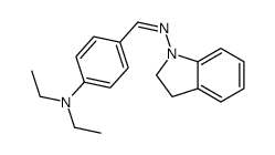 4-(2,3-dihydroindol-1-yliminomethyl)-N,N-diethylaniline Structure