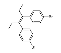 4.4'-dibromo-α.α'-diethyl-cis-stilbene Structure