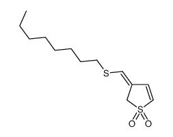 3-(octylsulfanylmethylidene)thiophene 1,1-dioxide Structure