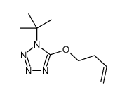 5-but-3-enoxy-1-tert-butyltetrazole Structure