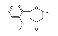 (2R,6R)-2-(2-methoxyphenyl)-6-methyloxan-4-one Structure