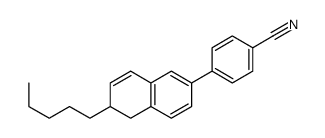 4-(6-pentyl-5,6-dihydronaphthalen-2-yl)benzonitrile Structure
