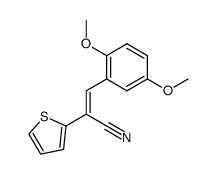 (E)-2-(2-thienyl)-3-(2,5-dimethoxyphenyl)acrylonitrile结构式