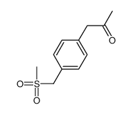 1-[4-(methylsulfonylmethyl)phenyl]propan-2-one结构式