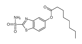 (2-sulfamoyl-1,3-benzothiazol-5-yl) octanoate Structure