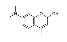 7-(dimethylamino)-4-methyl-2H-chromen-2-ol Structure