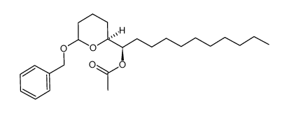 (R)-1-acetoxy-[(S)-6-benzyloxy-tetrahydro-2H-pyran-2-yl]undecane Structure