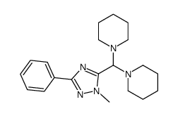 1-[(2-methyl-5-phenyl-1,2,4-triazol-3-yl)-piperidin-1-ylmethyl]piperidine Structure