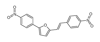 2-(4-nitrophenyl)-5-[2-(4-nitrophenyl)ethenyl]furan结构式