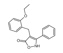 4-[(2-ethoxyphenyl)methyl]-3-phenyl-2H-1,2-oxazol-5-one结构式