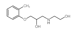 1-(2-HYDROXY-ETHYLAMINO)-3-O-TOLYLOXY-PROPAN-2-OL结构式
