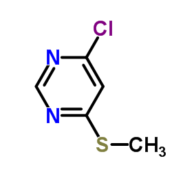 4-Chloro-6-(methylthio)pyrimidine structure