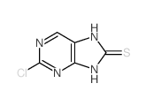 8H-Purine-8-thione,2-chloro-7,9-dihydro- Structure