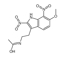 N-[2-(6-methoxy-2,7-dinitro-1H-indol-3-yl)ethyl]acetamide结构式